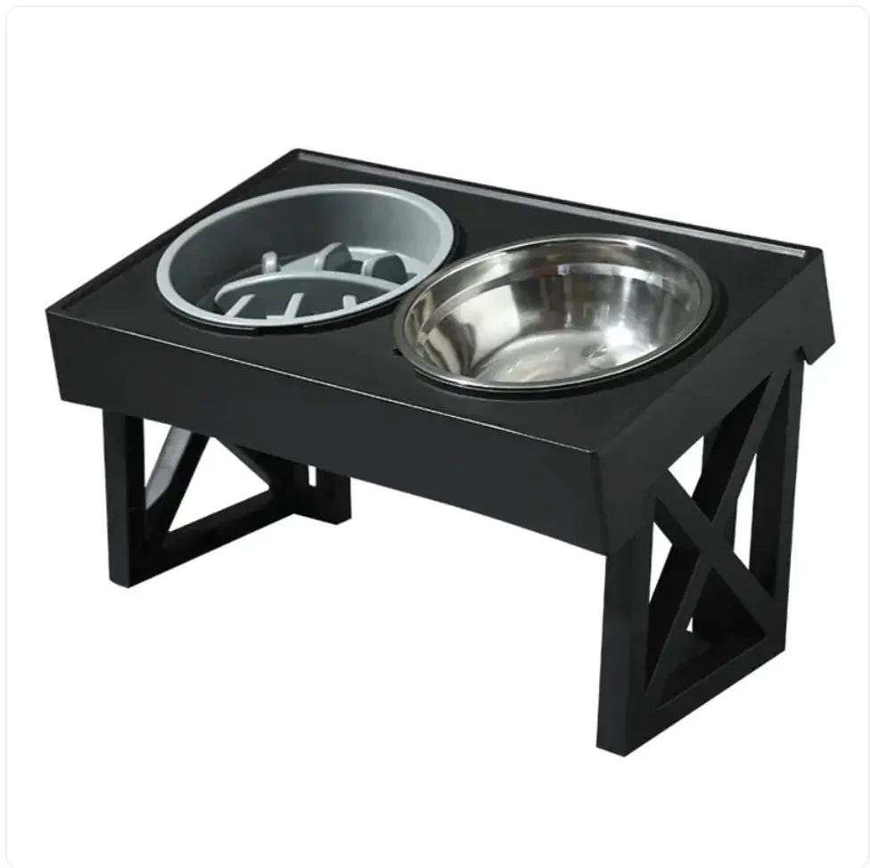 Elevated Slow-Feed Dog Bowl Bright Supplies