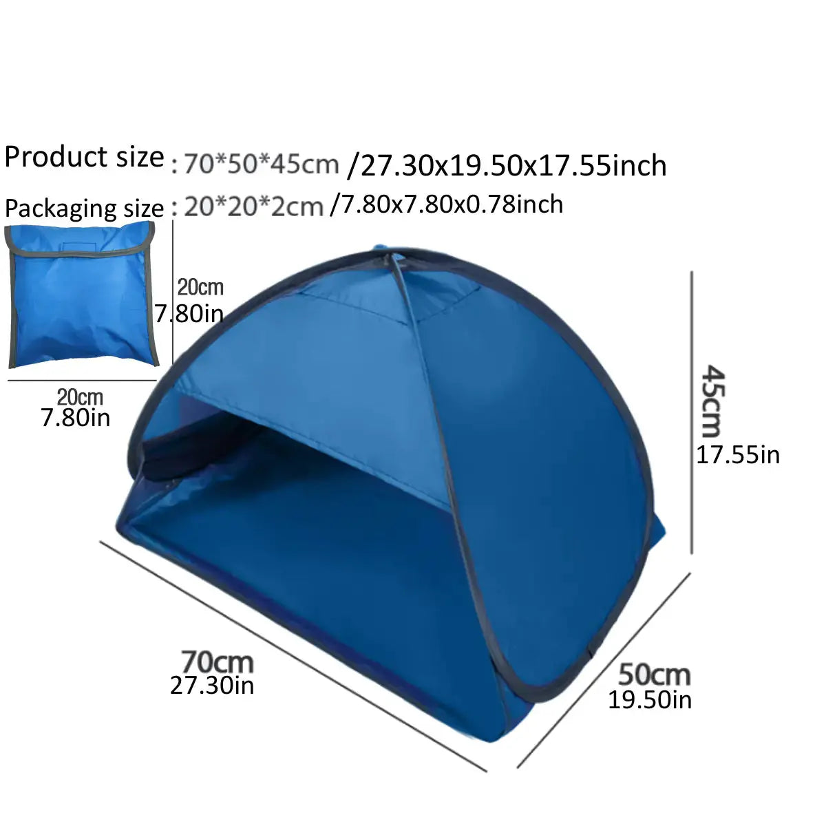 Automatic Pop-Up Beach Tent Bright Supplies