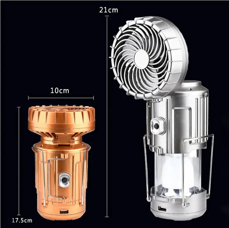 Solar Camping Lantern Fan Bright Supplies