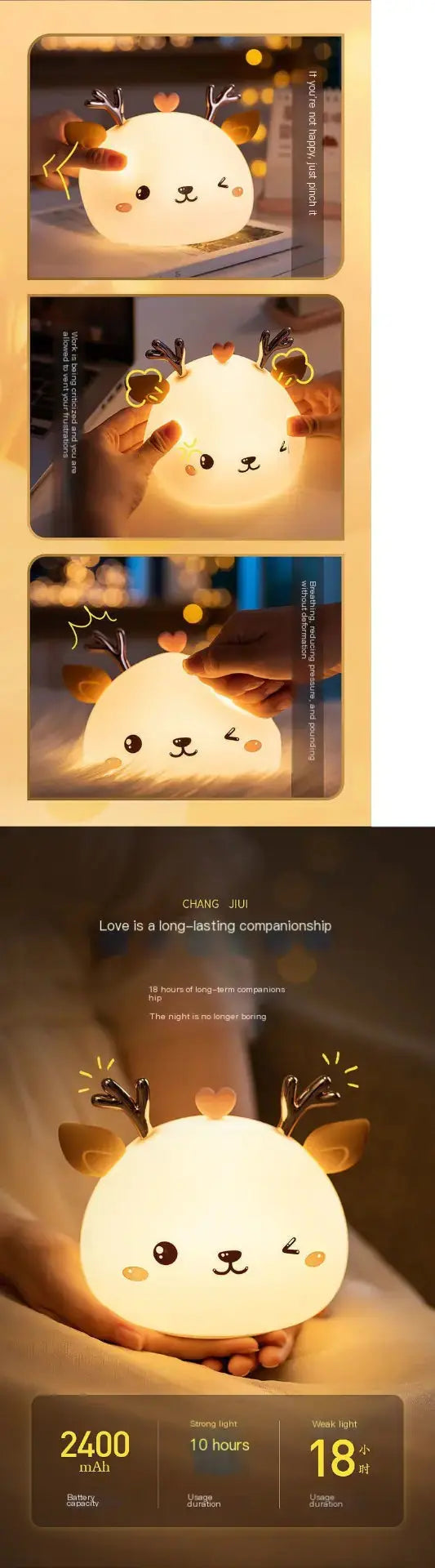 LED Unicorn Bedside Night Light Bright Supplies