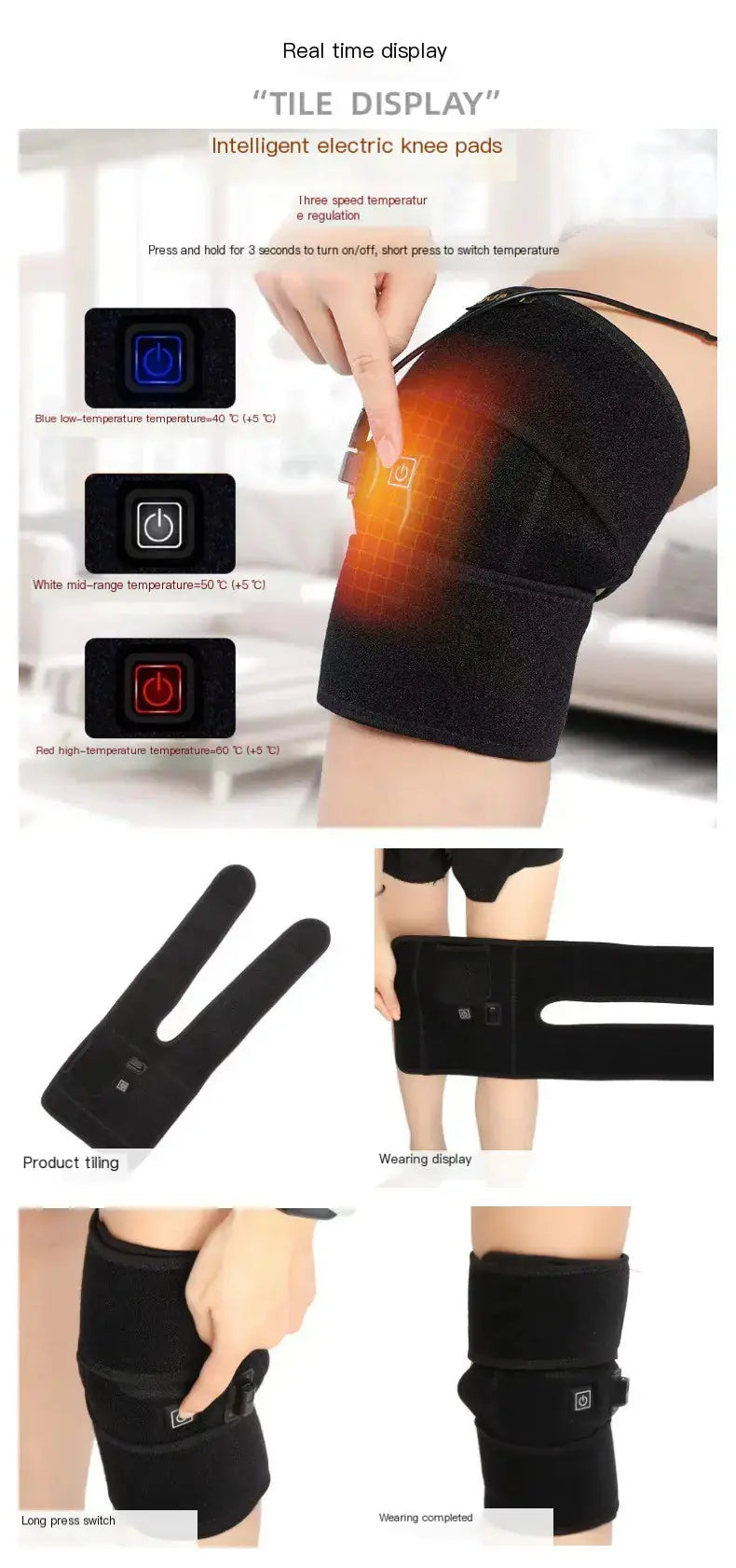 Smart USB Heated Knee Pads Bright Supplies