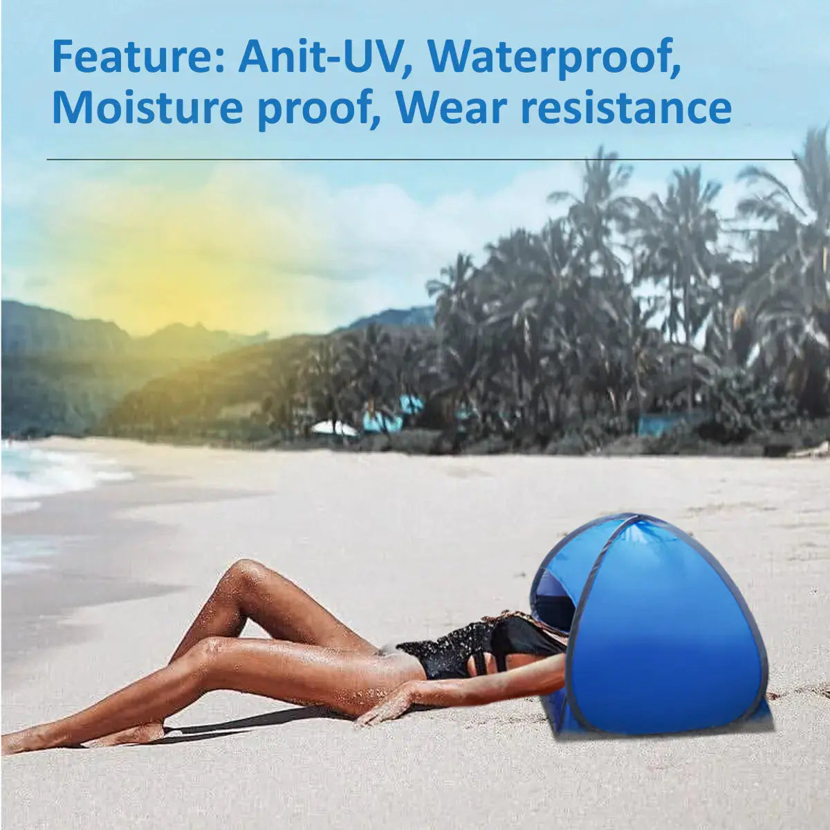 Automatic Pop-Up Beach Tent Bright Supplies
