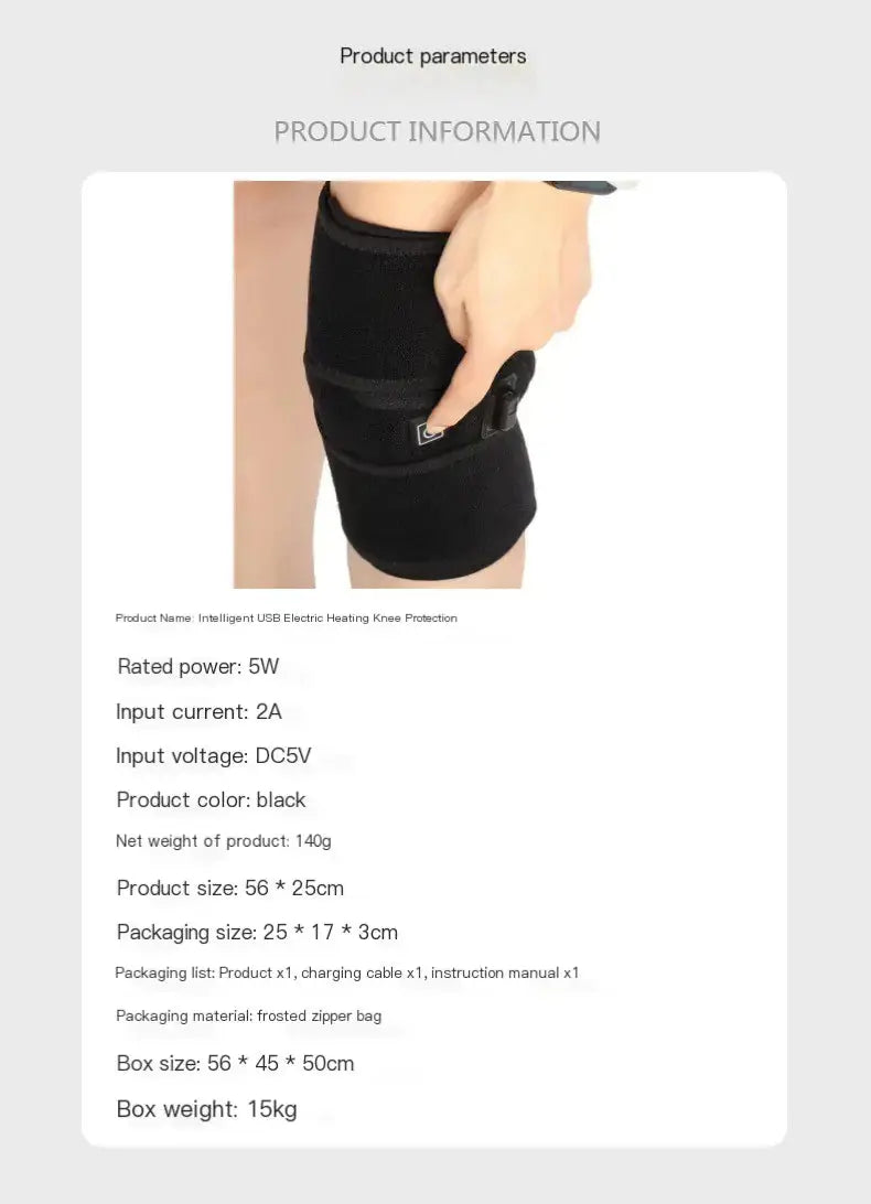Smart USB Heated Knee Pads Bright Supplies