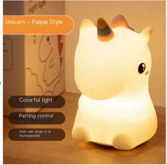 LED Unicorn Bedside Night Light Bright Supplies