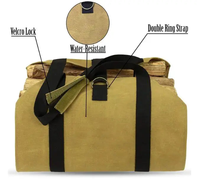 Outdoor Firewood Tote Bag Bright Supplies