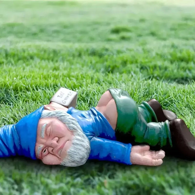 Mischievous Drunken Gnome Statue Bright Supplies