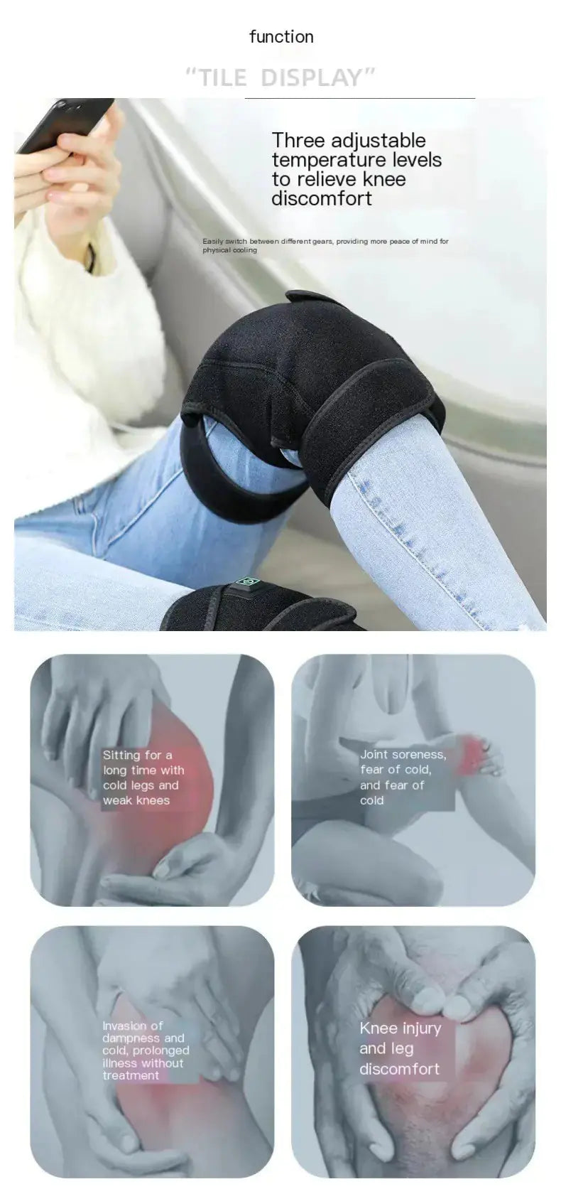 Smart USB Heated Knee Pads Bright Supplies