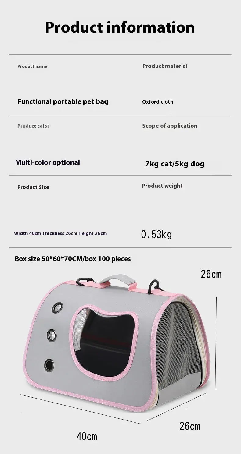 Pet Crossbody Carrier Bag Bright Supplies