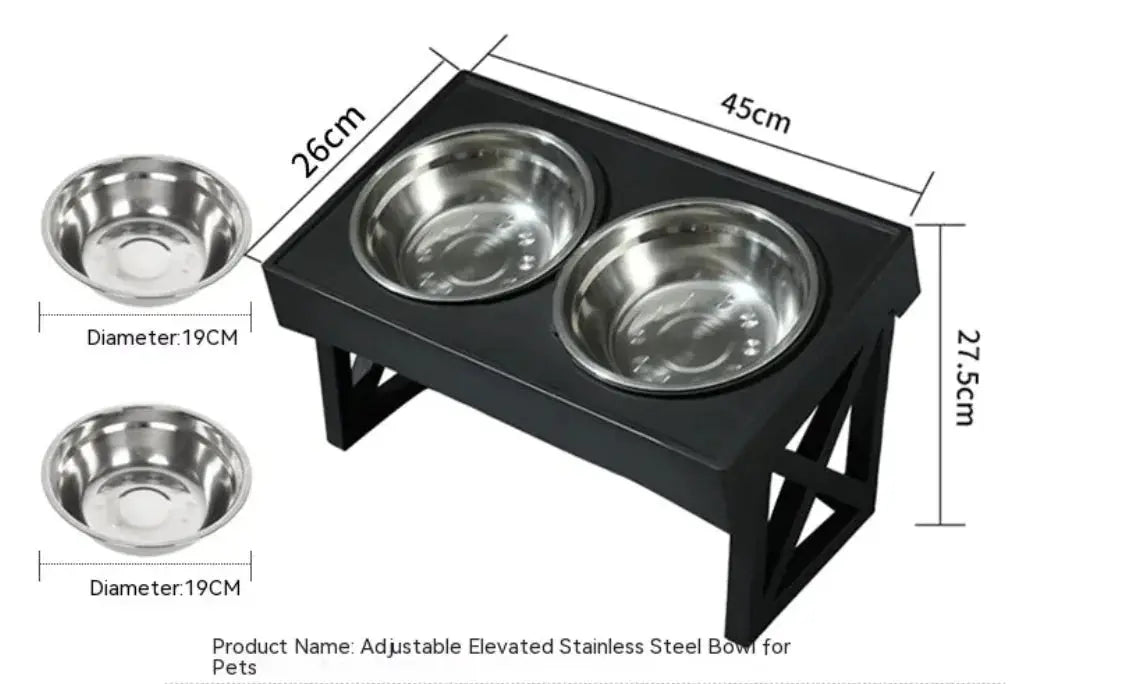 Elevated Slow-Feed Dog Bowl Bright Supplies