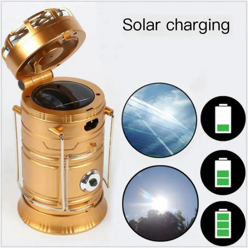 Solar Camping Lantern Fan Bright Supplies