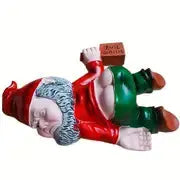 Mischievous Drunken Gnome Statue Bright Supplies
