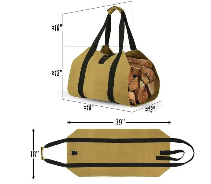 Outdoor Firewood Tote Bag Bright Supplies