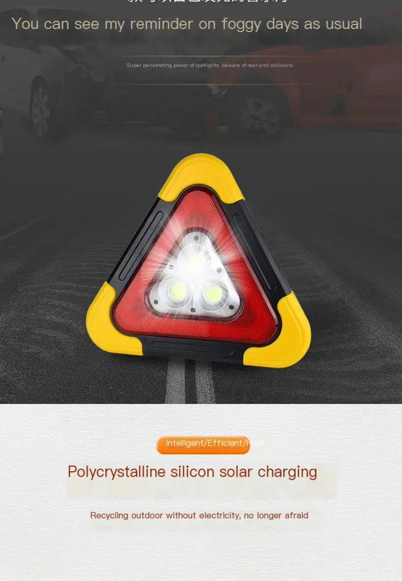 LED Triangular Warning Light Bright Supplies
